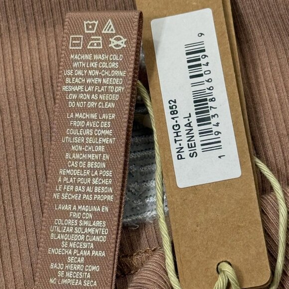 SKIMS Soft Lounge Rib Dipped Thong Team USA Sienna Large - Picture 6 of 8